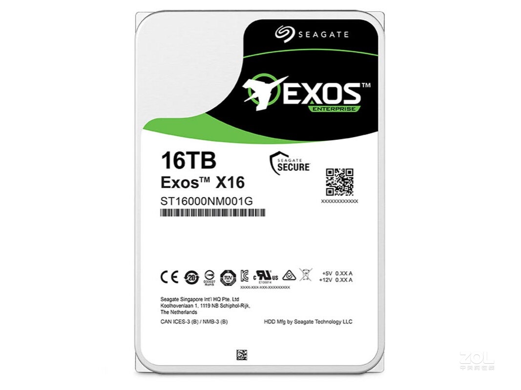 希捷银河Exos X16 16TB 7200转 256MB SATA3（ST16000NM001G）